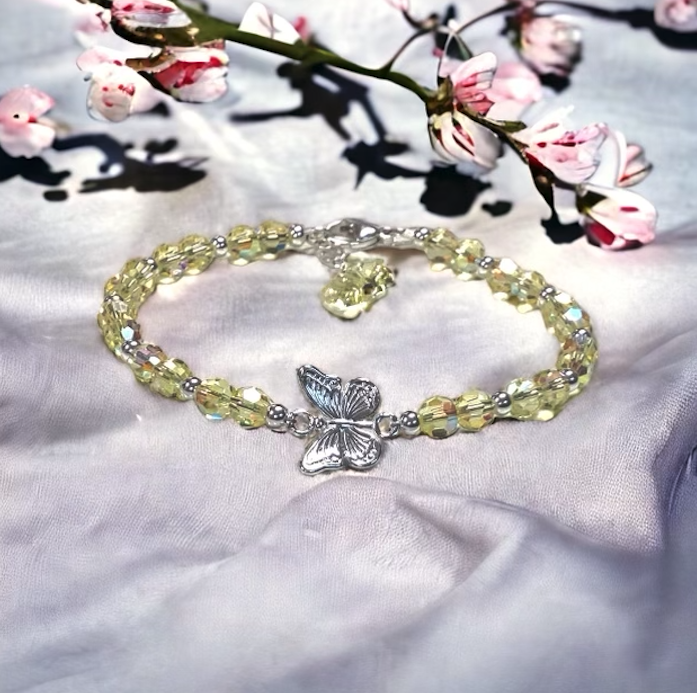 DIY Jewelry Kit - Swarovski Jonquil Butterfly Bracelet Instructions