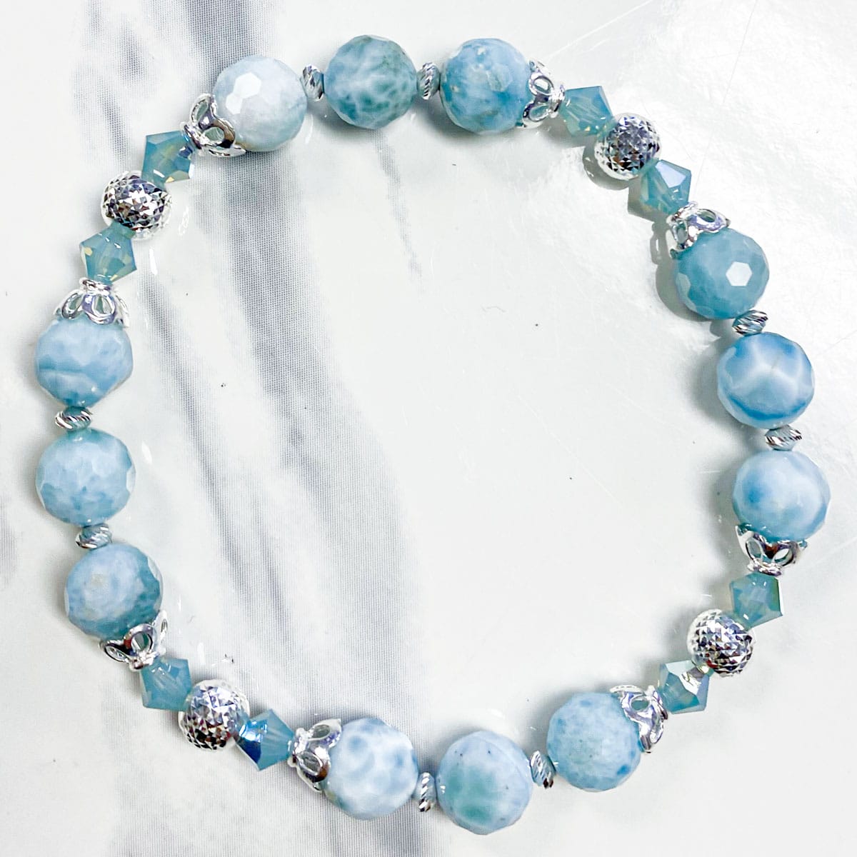 Larimar Gemstone Bracelet Kit