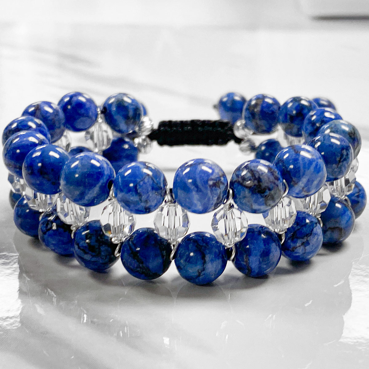 Double Strand Blue African Turquoise Bracelet Kit