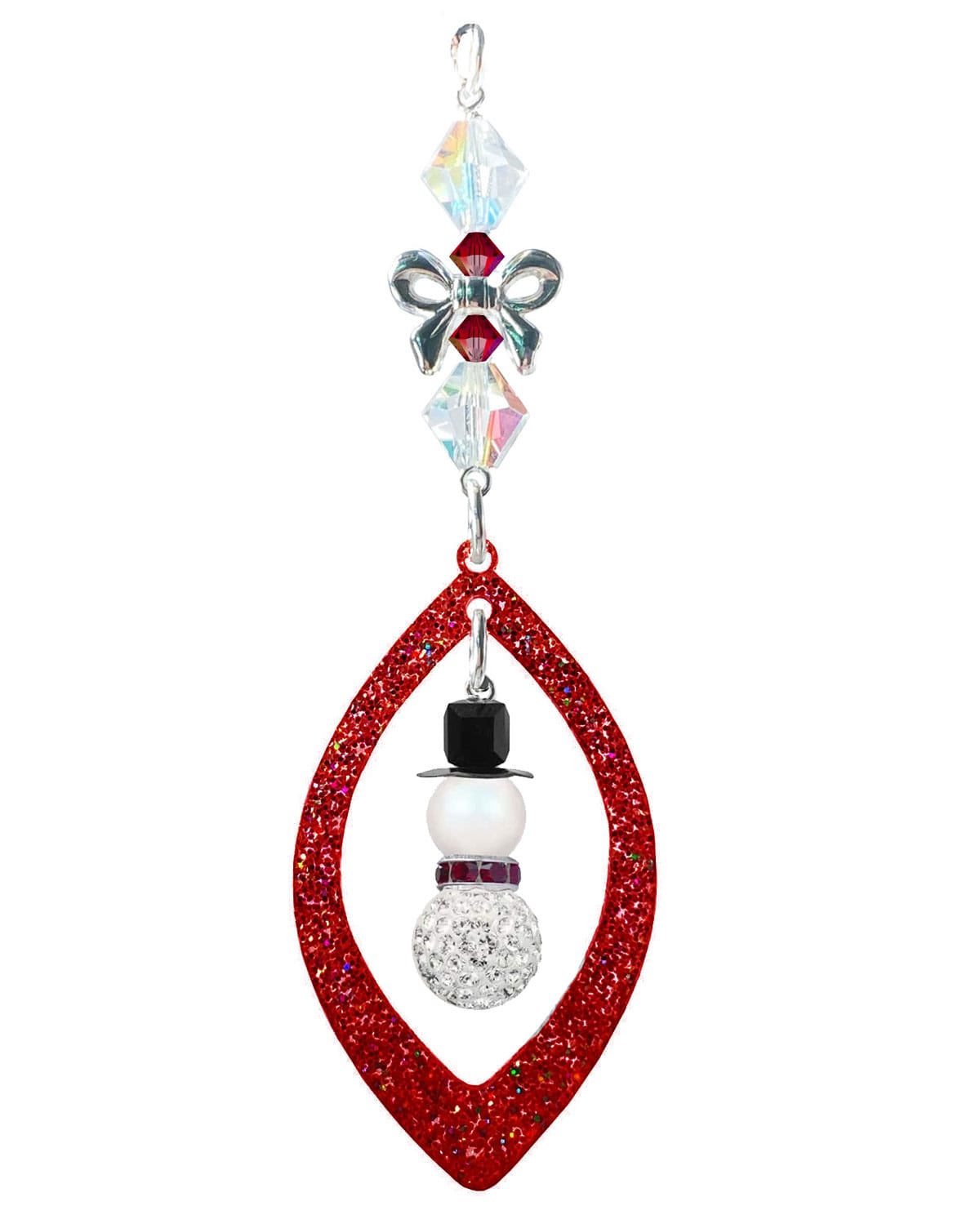 Pave Santa Christmas Ornament