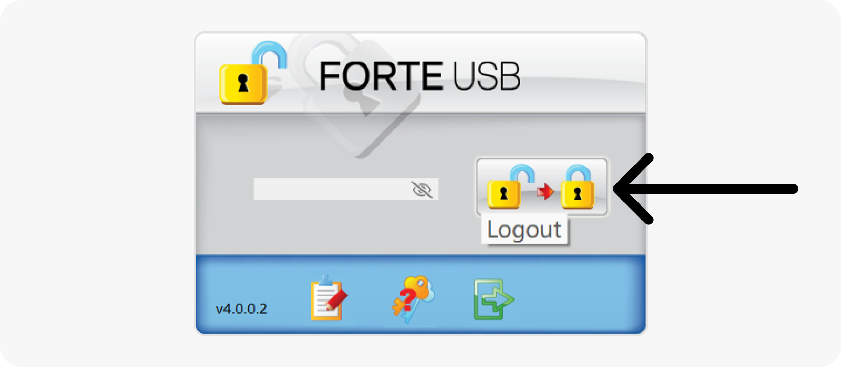 Log out of the Secure Folder