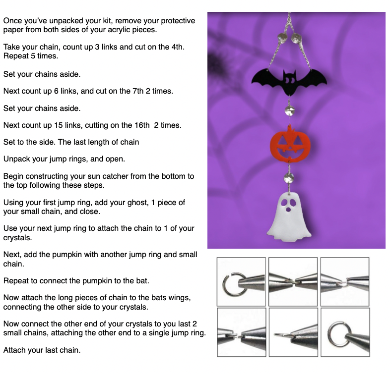 Halloween Sun Catcher kit