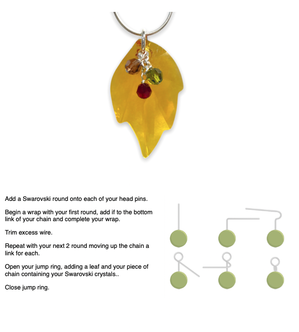 Autumn Leaf Pendant Kit Instructions