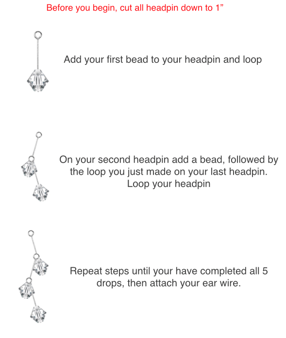 Cascading Crystal Earring Kit