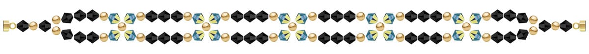 Bicone Bracelet Weaving Pattern