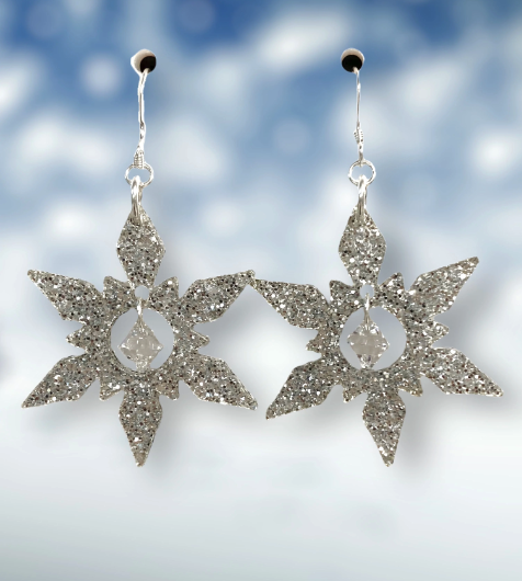 Captured Crystal Snowflake Earring Kit