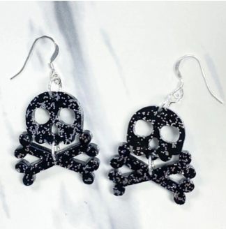Sparkle Skull Halloween Earring Kit