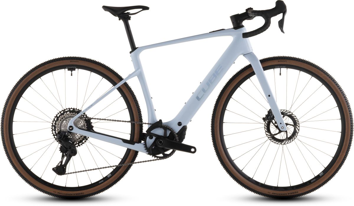 CUBE Cube Nuroad Hybrid C:62 SLX 400X 28' ' Carbon E-Bike Gravel Pedelec iceblue/prism (188-196cm)