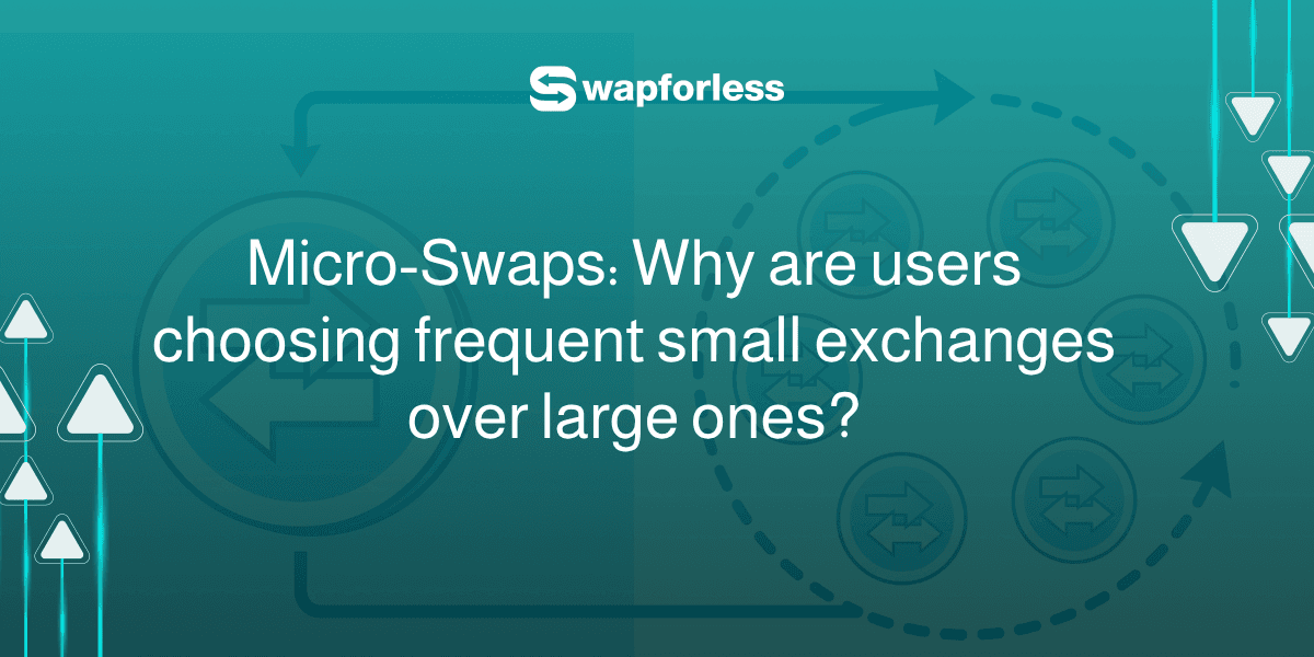 Micro-Swaps: Why are users choosing frequent small exchanges over large ones?