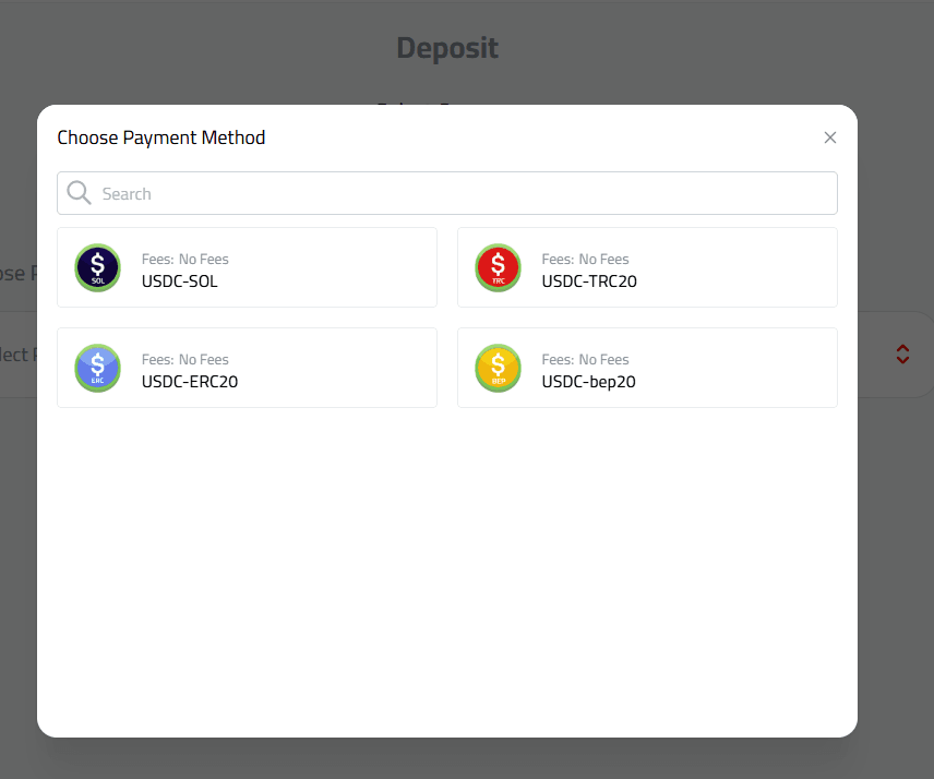 Depositing USDC into your Kazawallet account