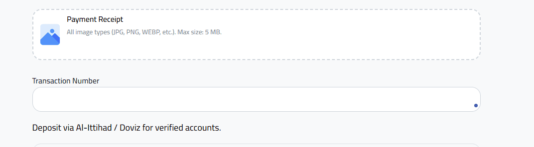 Enter Amount & View Details