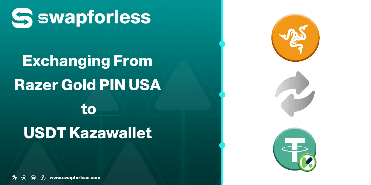 Exchanging Razer Gold PIN USA to USDT in Kazawallet