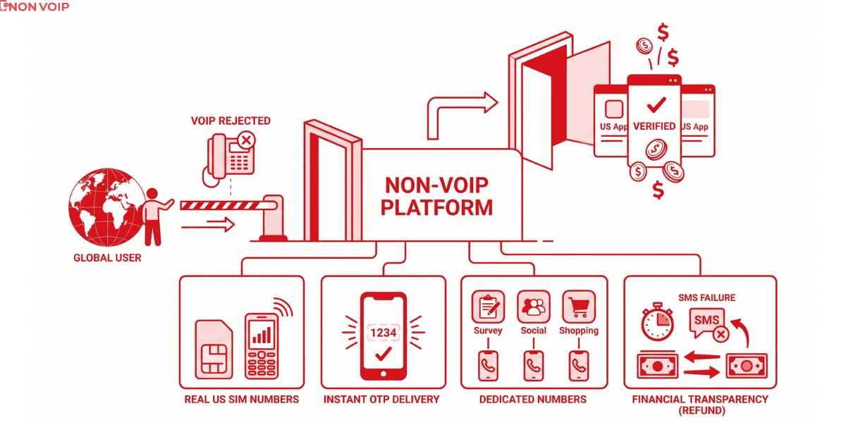 The Role of a Non-VoIP Platform in Registering for US Apps