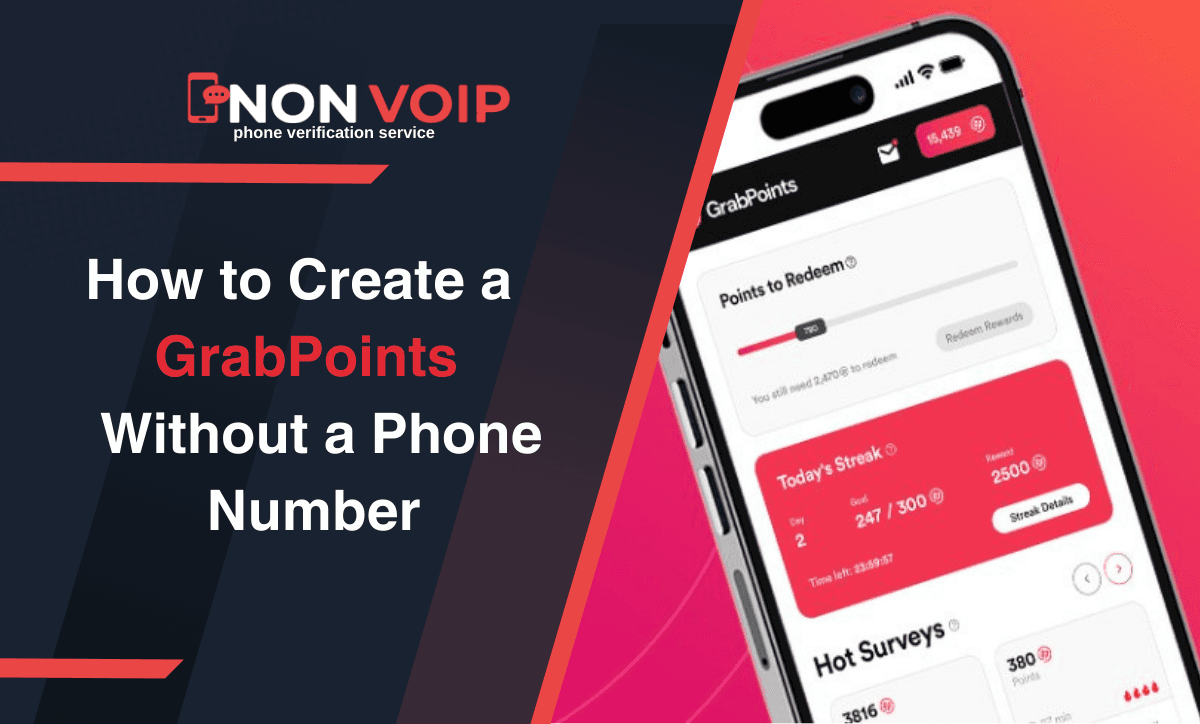 Steps to Create GrabPoints Account Without Phone Number with Non-Voip