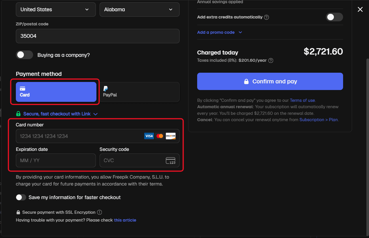 subscribe to Magnific Premium using crypto