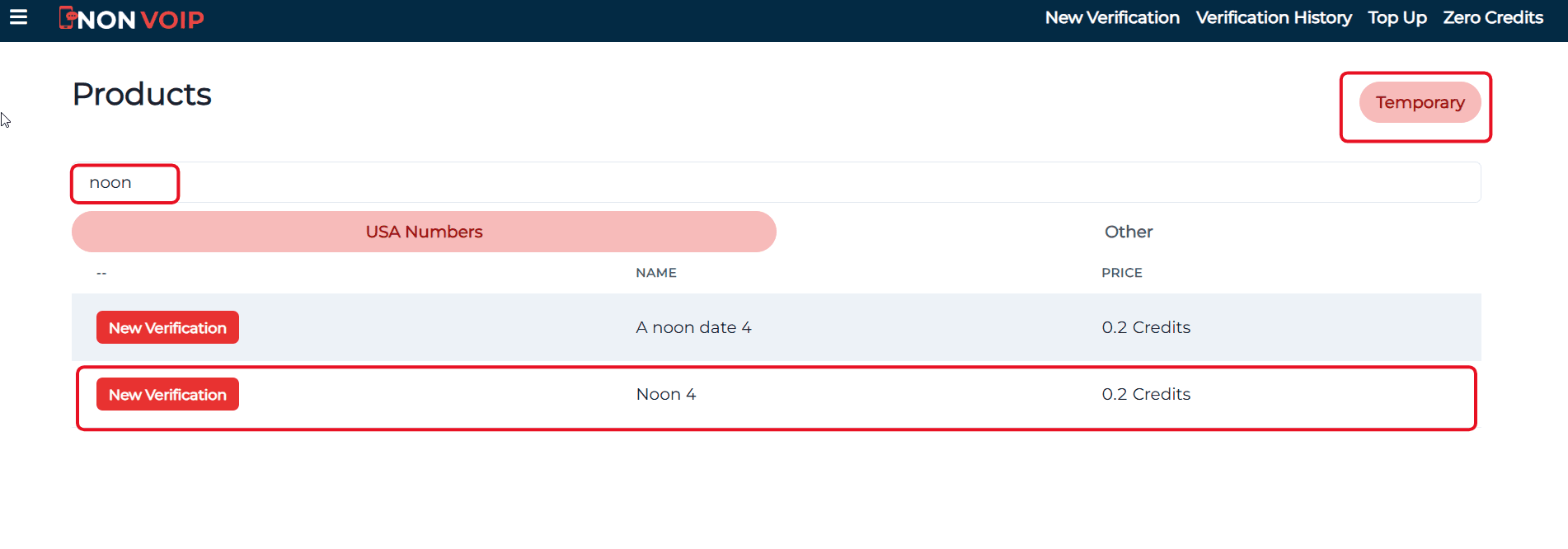 activate a Noon account using a US number