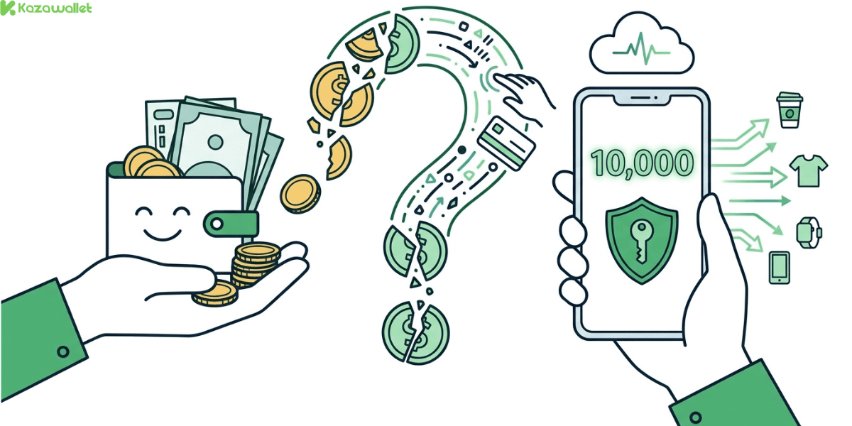 Why do we spend more when we don't physically touch the money?