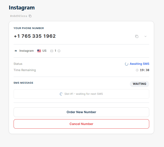 Receive the Number and Wait for the SMS
