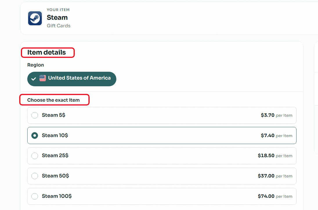 Accurately set card details