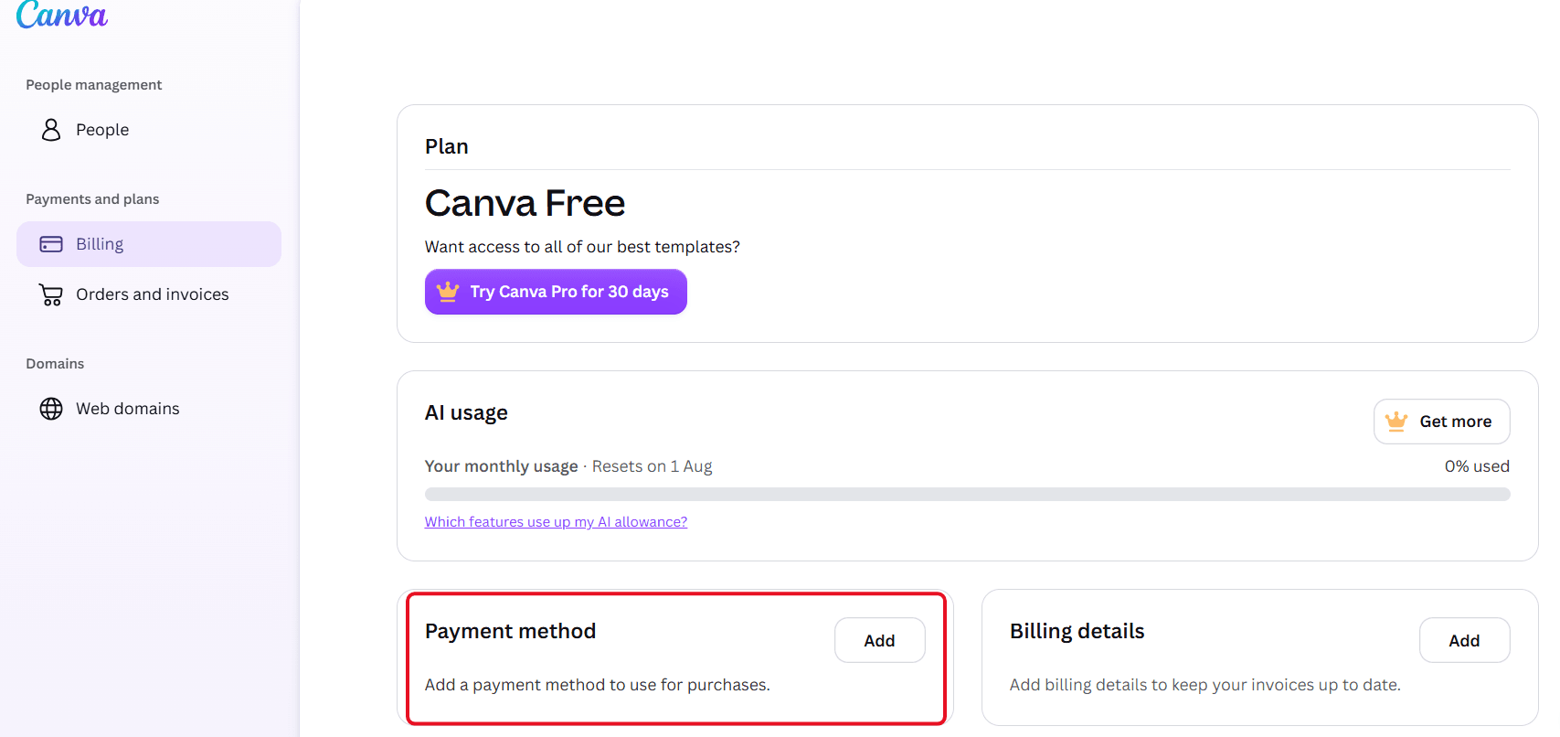 click on the "Add" button