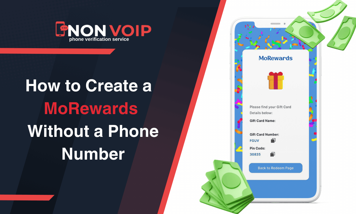 Steps to create MoRewards account without a personal phone number