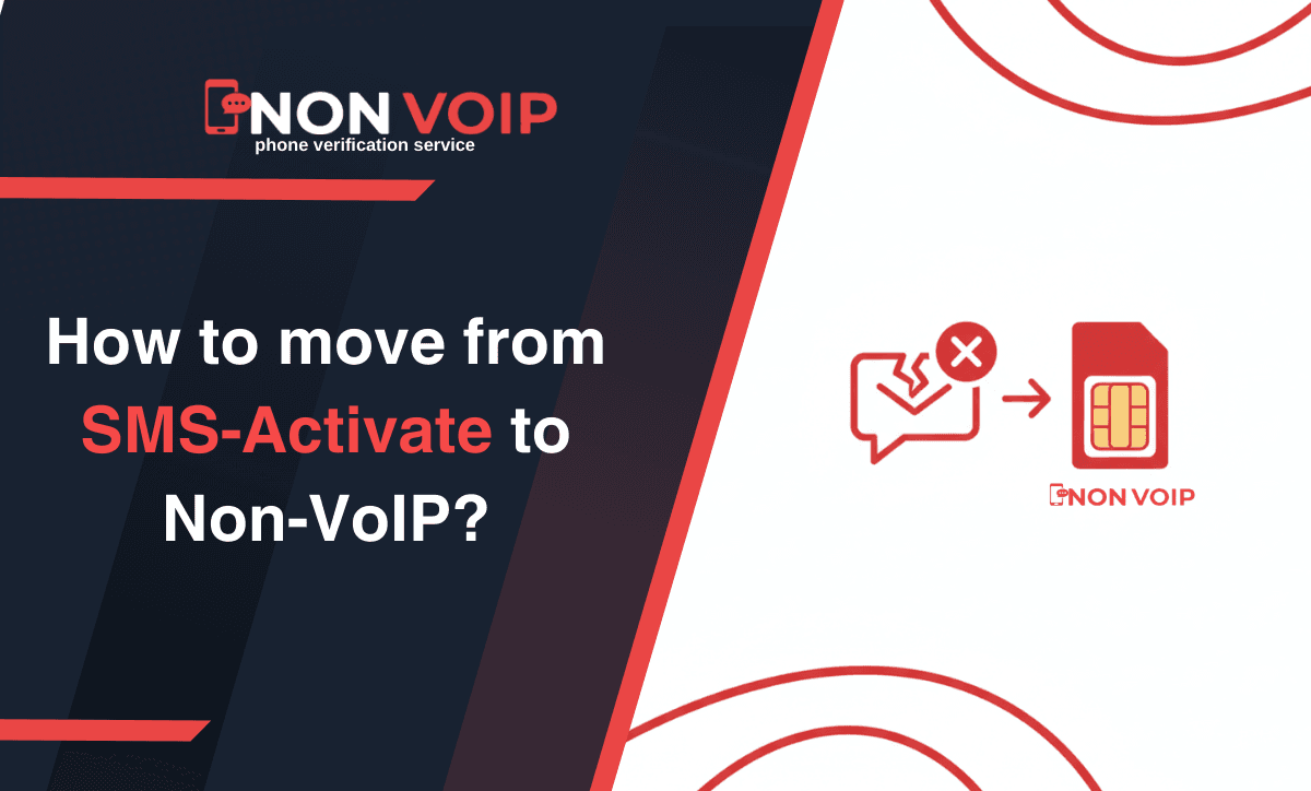 How to move from SMS-Activate to Non-VoIP?