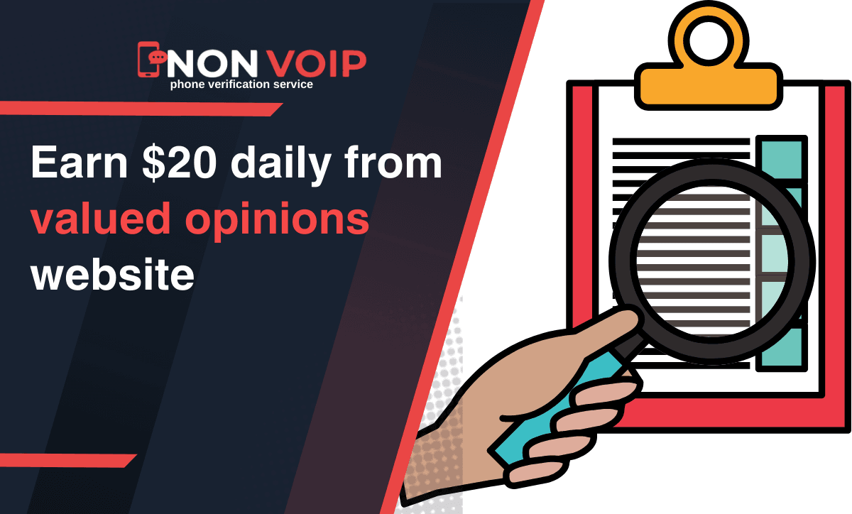 Earn $20 Daily from Valued Opinions Website