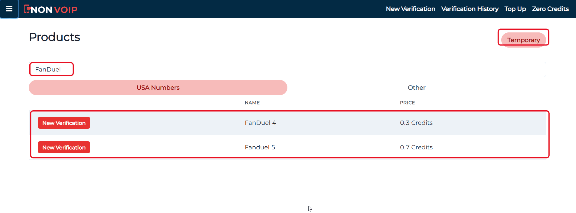 Steps to activate a FanDuel account using a US number