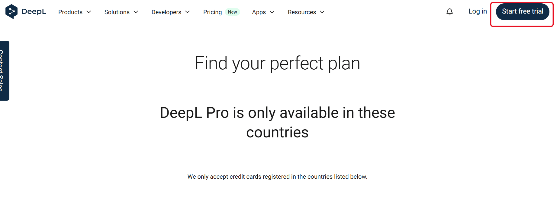 Click the Start free trial