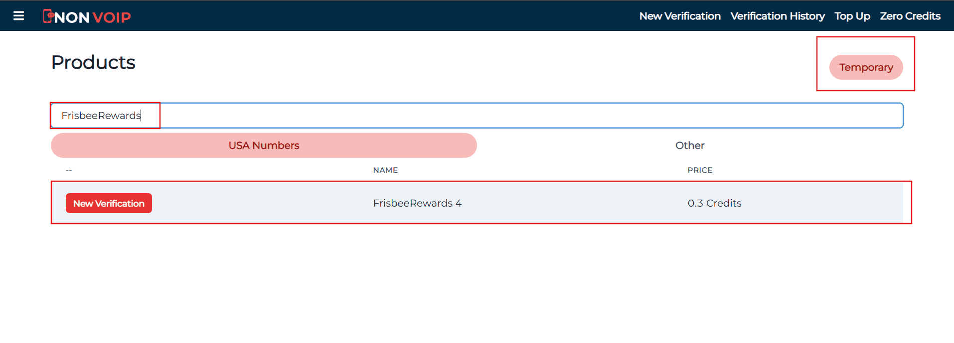 Steps to  activate a Frisbee Rewards account using a US number