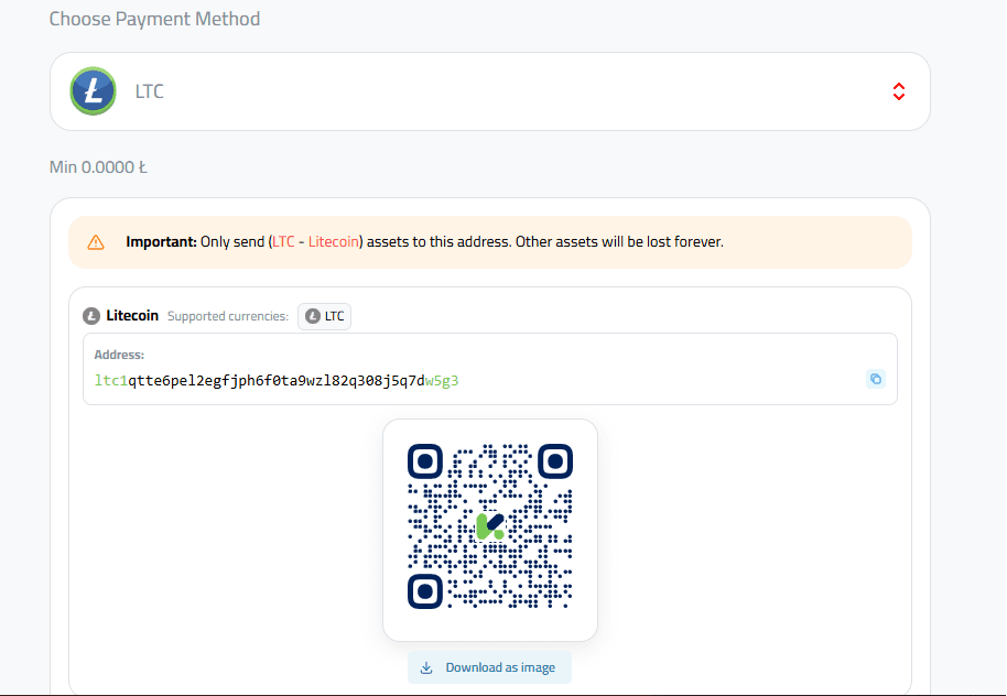 Depositing Litecoin (LTC) into Kazawallet