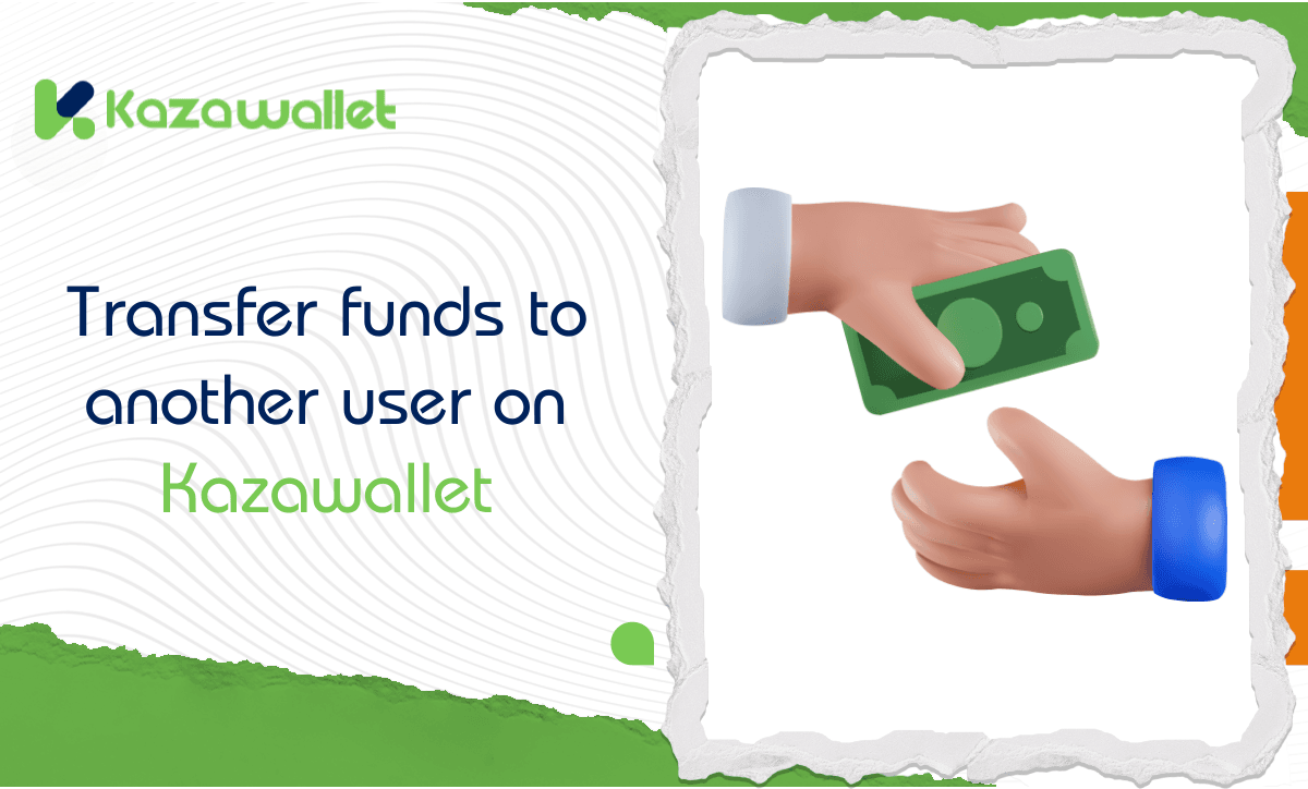 How can I transfer funds to another user on Kazawallet?