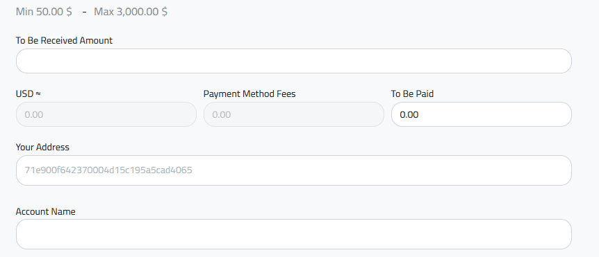 Enter Amount