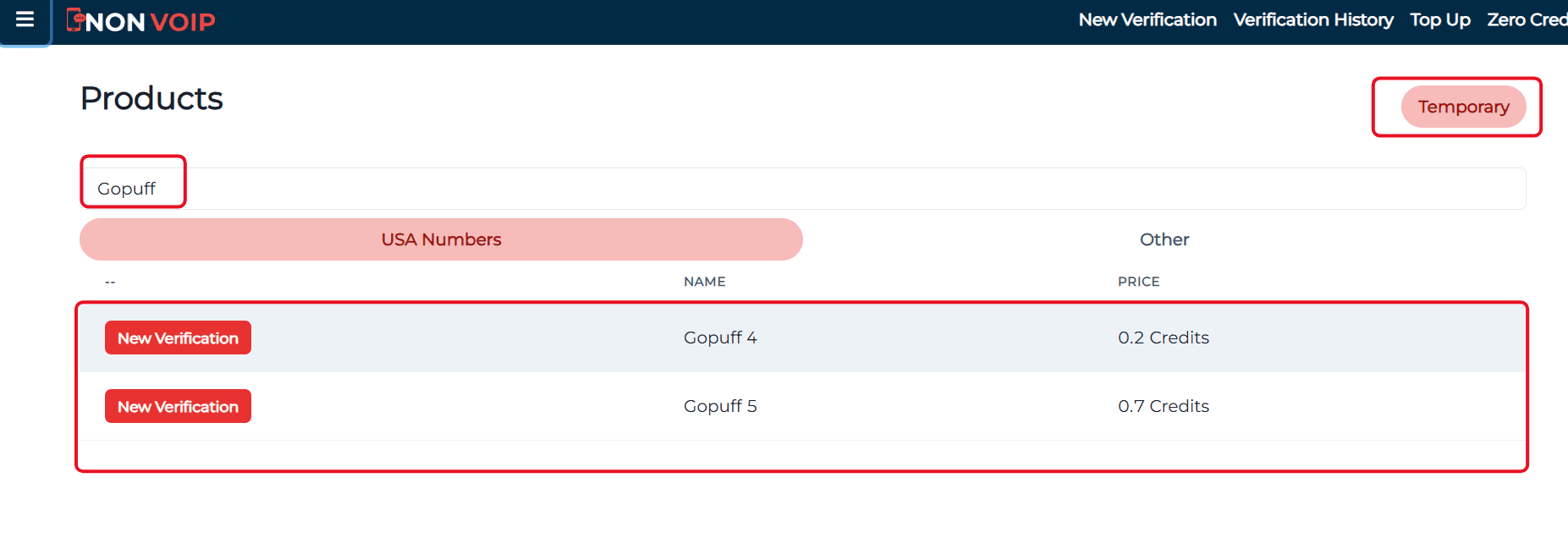 Steps to activate a Gopuff account using a US number