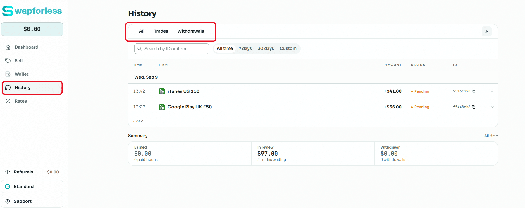 How to Track Your Trade Status