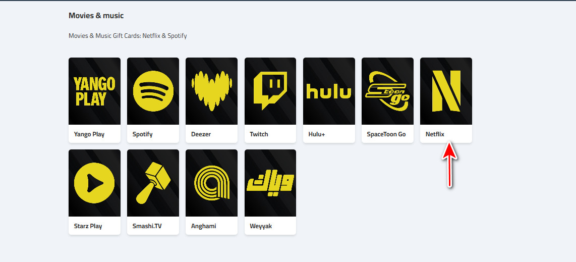 How to buy Netflix e-cards from Kascards