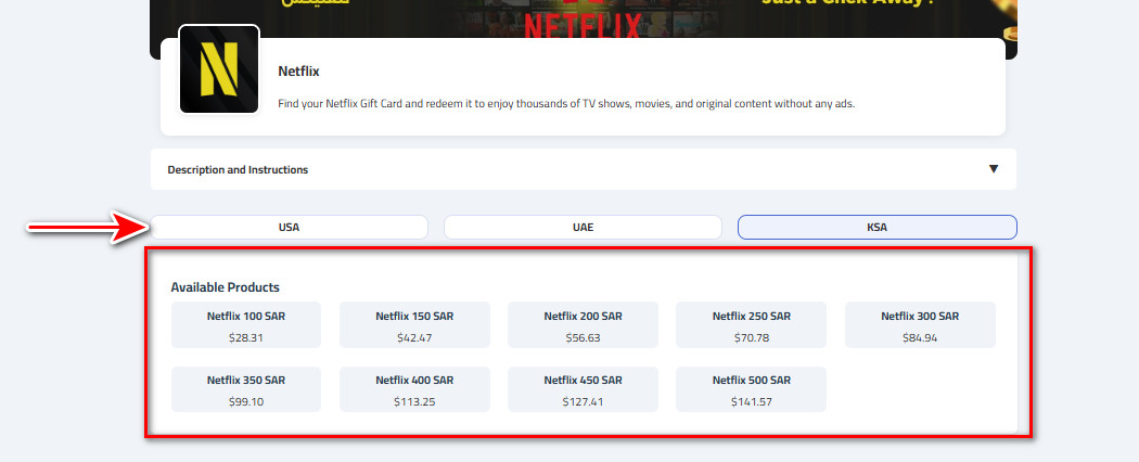 How to buy Netflix e-cards from Kascards