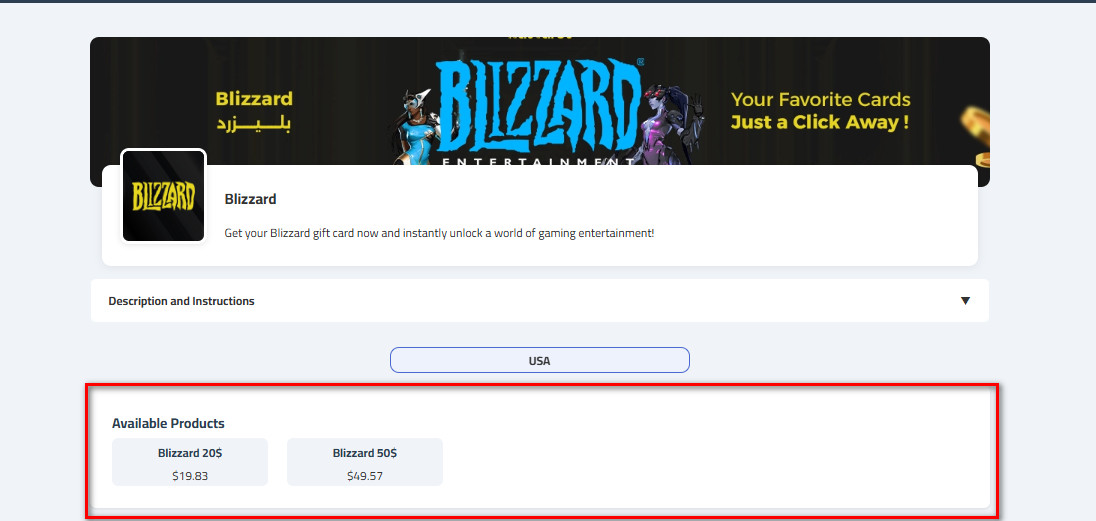 How to buy Blizzard cards from kascards