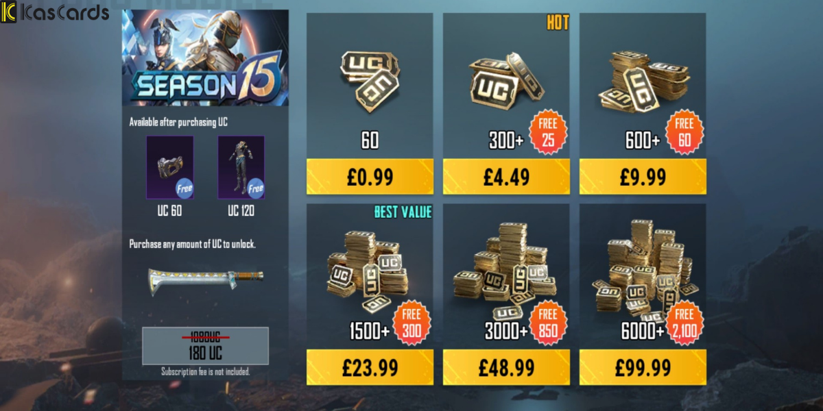 Benefits of Using kascards for Buying PUBG UC