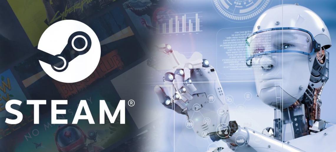 انتشار الذكاء الاصطناعي في ألعاب Steam