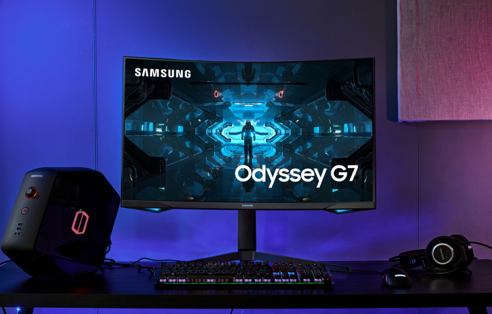 سامسونج تطرح شاشة الألعاب المنحنية Odyssey G7 G75F