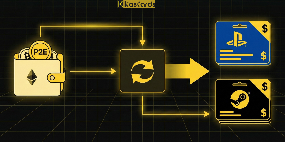 كيف تحول أرباح ألعاب الويب3 إلى بطاقات ألعاب