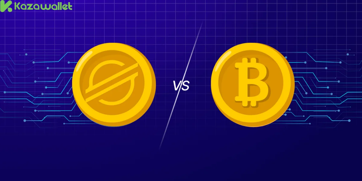 الفرق بين بيتكوين وستيلر