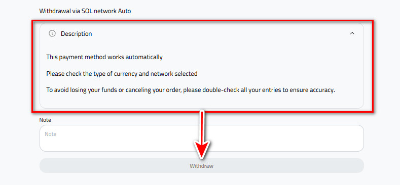 Steps to withdraw USDT to USDT-SOL in Kazawallet