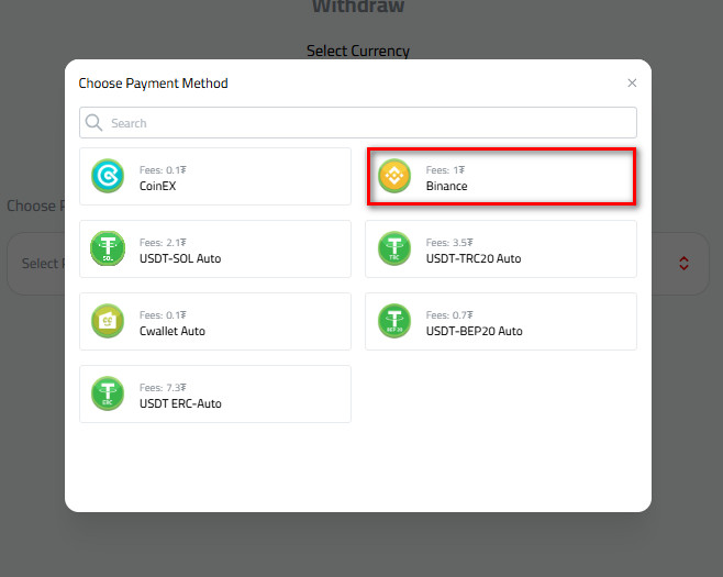 Steps to Withdraw USDT to Binance from Kazawallet: