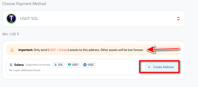 Steps to Deposit USDT via USDT-SOL in Kazawallet
