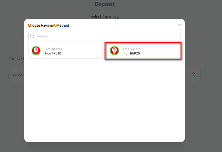 Steps to Deposit Tron via Tron-BEP20 into Your Kazawallet Account