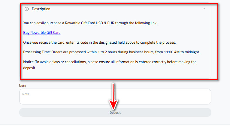 Steps to Deposit Euro Via Rewarble into Kazawallet