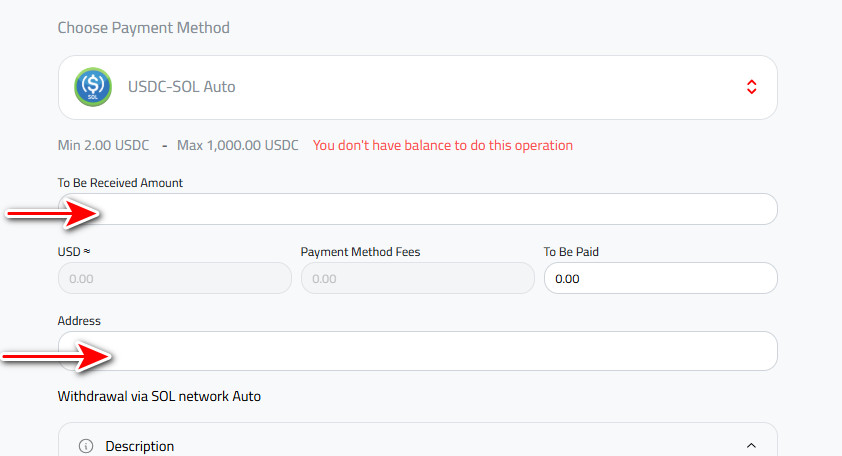 Steps to Withdraw USDC to USDC-SOL from Kazawallet