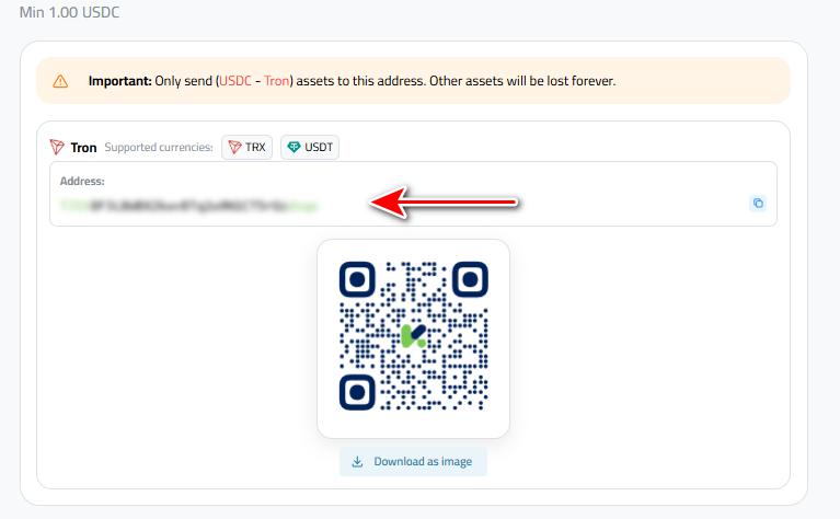 Steps to Deposit USDC via USDC-TRC20 into Kazawallet